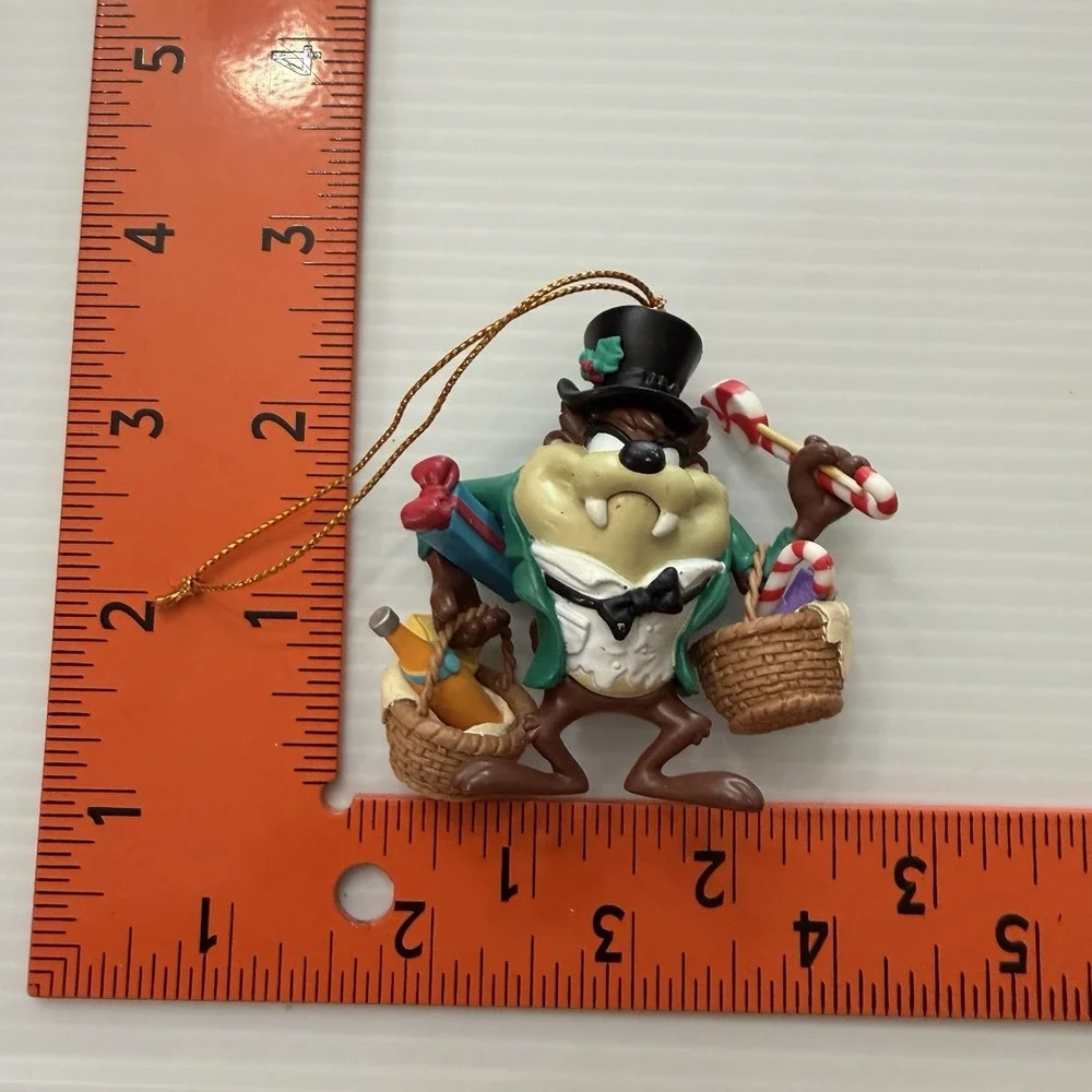Vintage 1994 Taz Christmas Ornament Warner Bros. Holiday Vintage